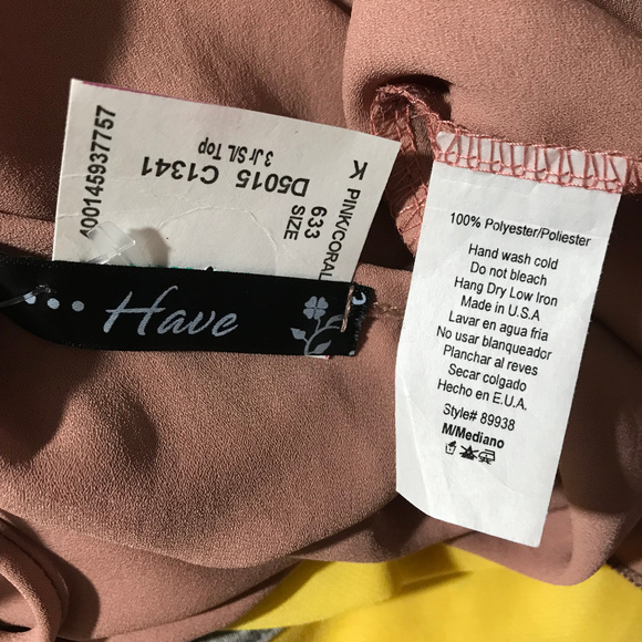 "Have" Top Blouse Sz M (F02) - Picture 6 of 6